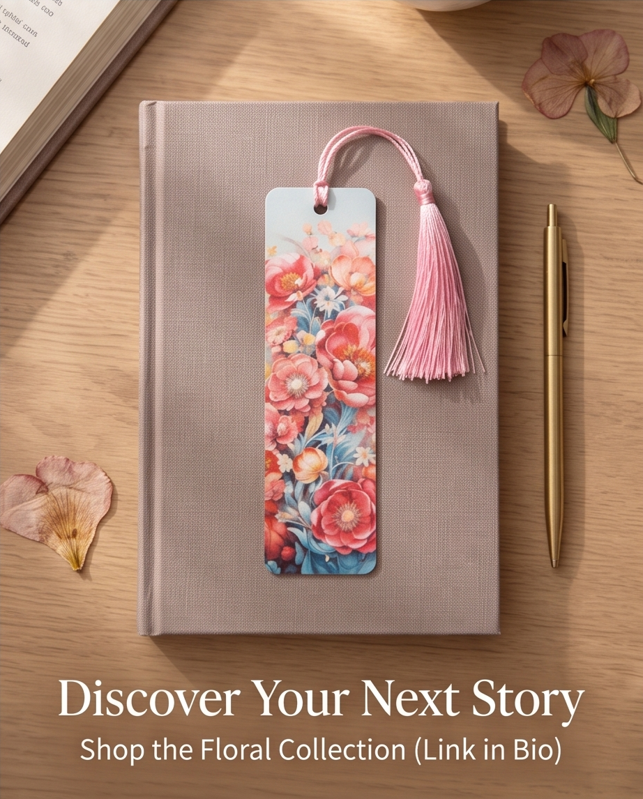 Floral Garden Bookmark 🌸📚
