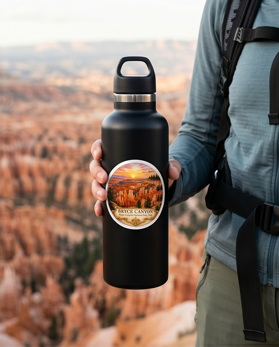 Bryce Canyon National Park Utah Sticker – Scenic Hoodoo Landscape Souvenir Decal