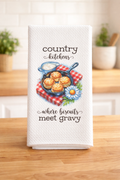 🥣🍞 Title: Country Kitchens — Where Biscuits Meet Gravy Towel 🌼✨