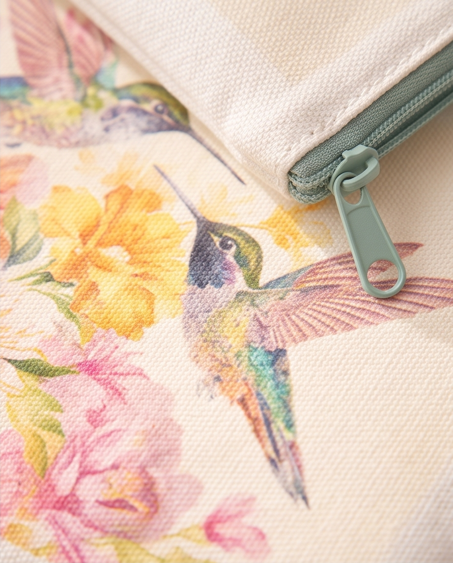 Hummingbird Garden Zipper Pouch🌺