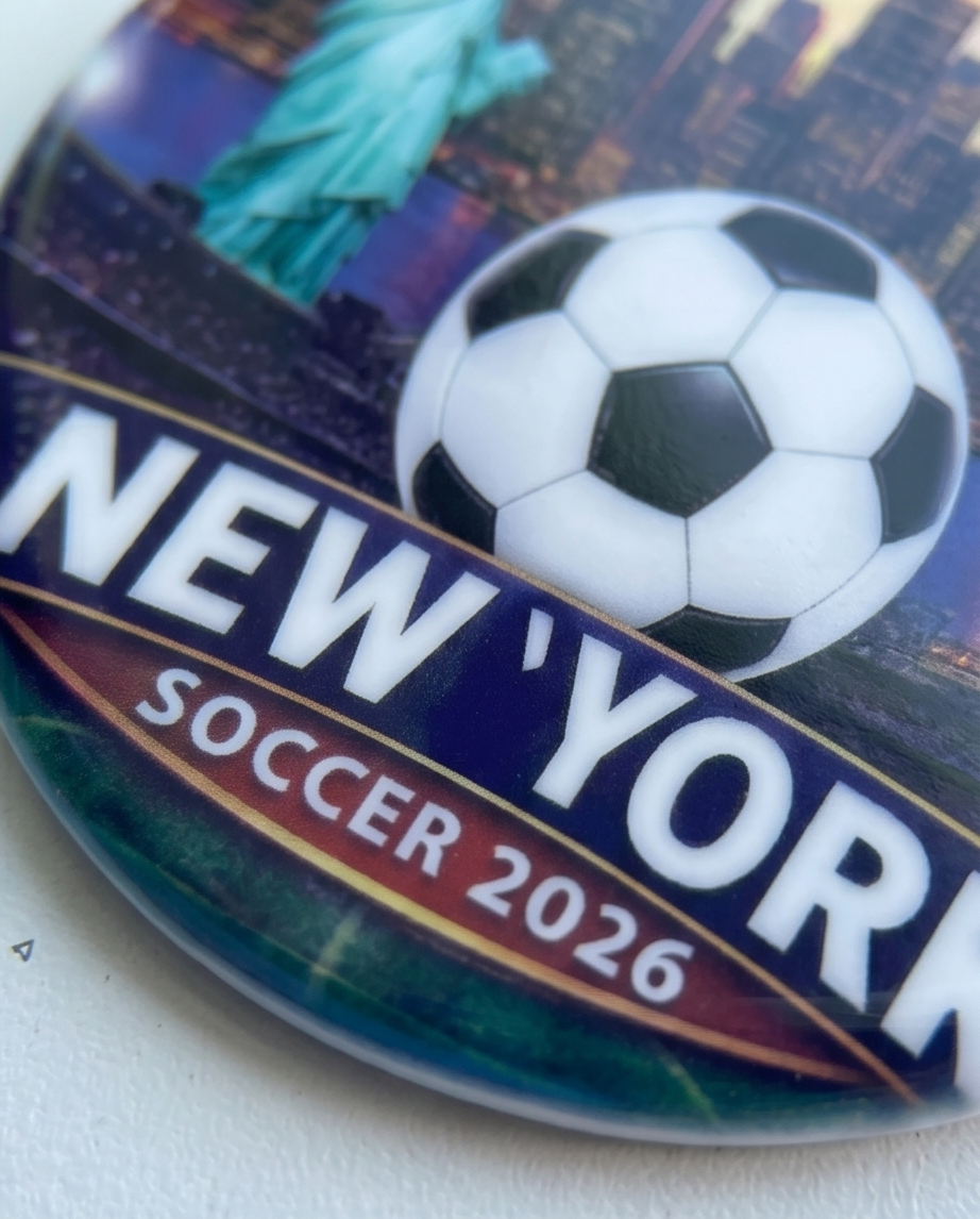New York Soccer 2026 Ornament – Statue of Liberty Skyline Design