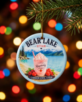 Bear Lake Utah Ornament – Garden City Famous Raspberry Shake Design