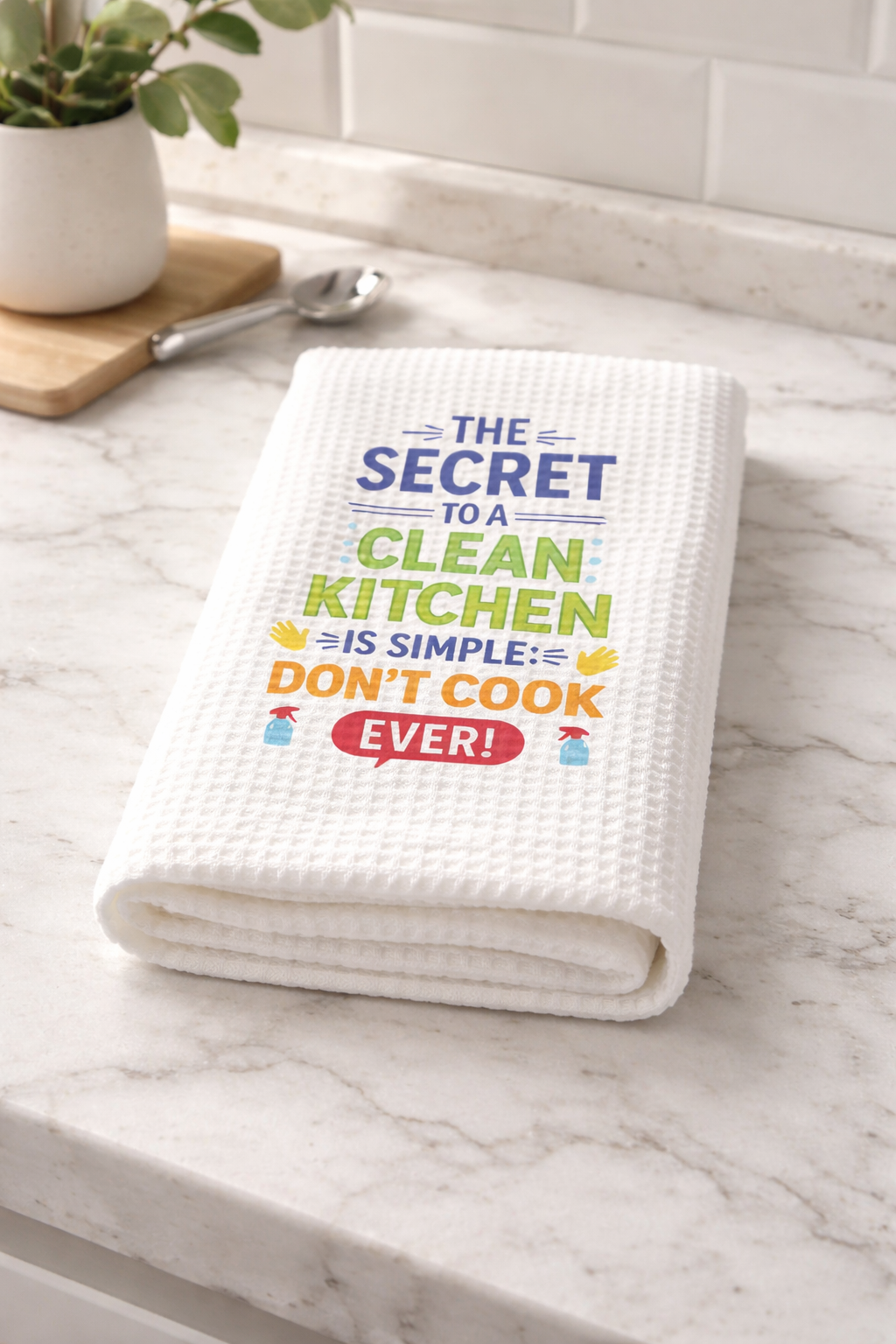 The Clean Kitchen Secret Kitchen Towel 🍽️😂