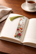 Orange and Red Floral Book Marker