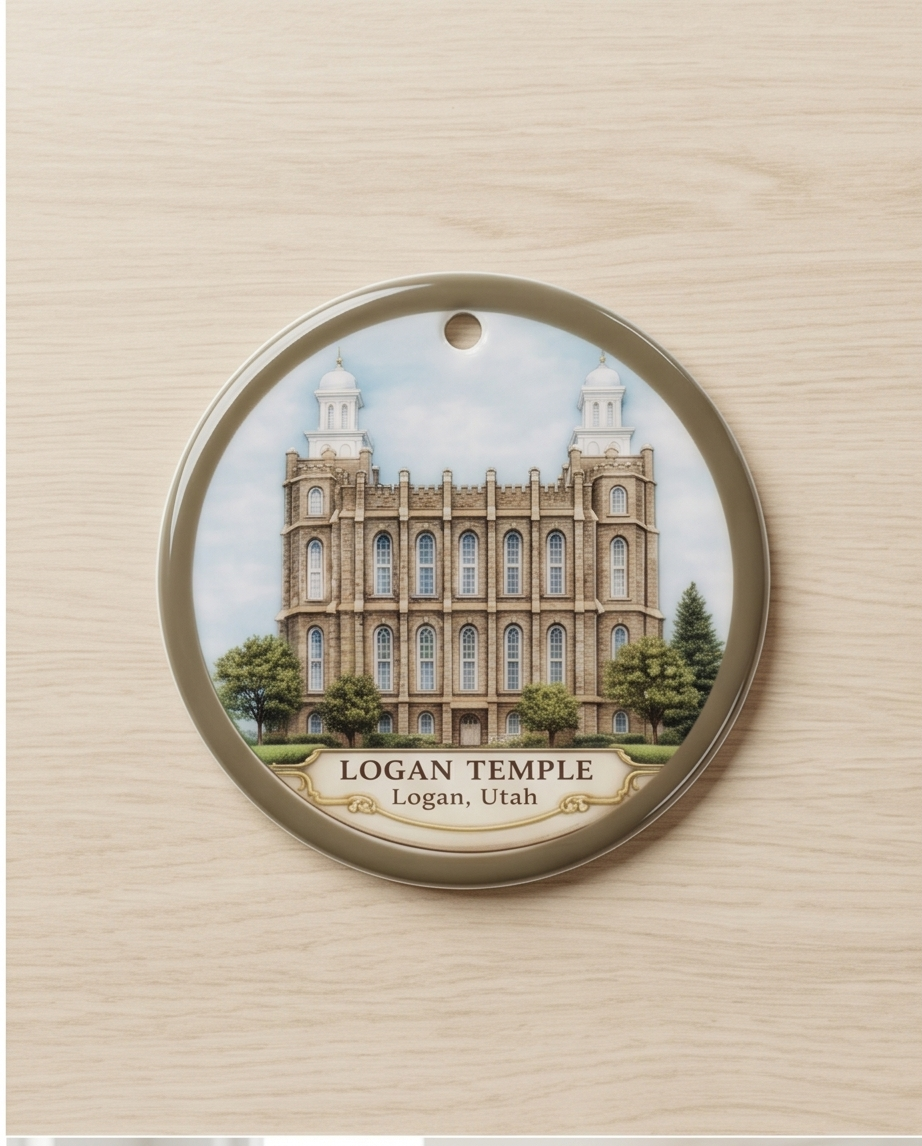 Historic Logan Temple Keepsake Ornament