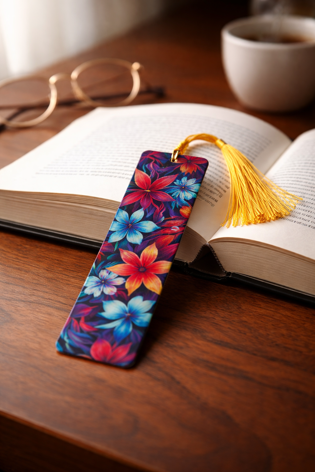 Bright Floral Bookmark 🌼📚
