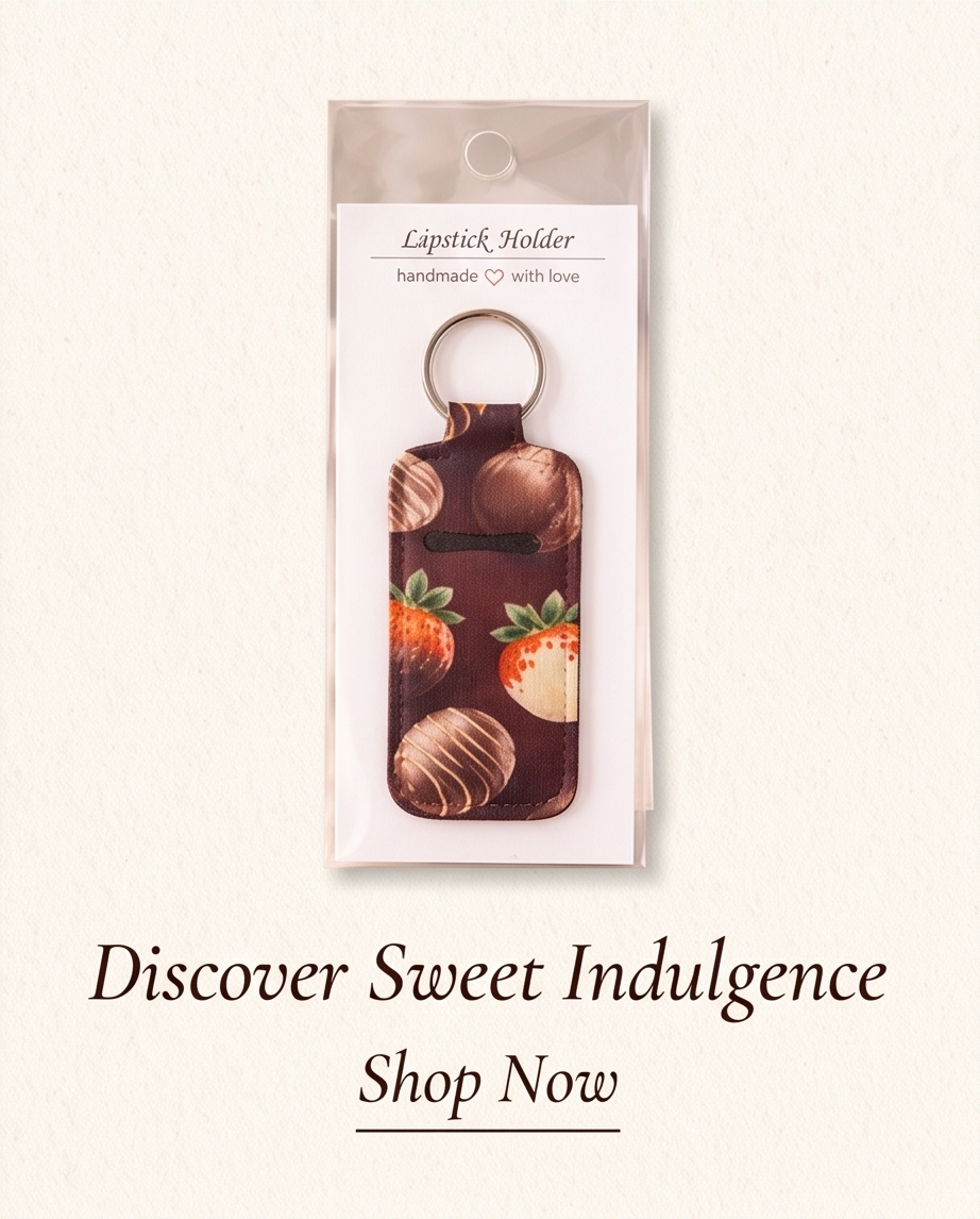 Chocolate Dipped Delight Lipstick Holder🍓