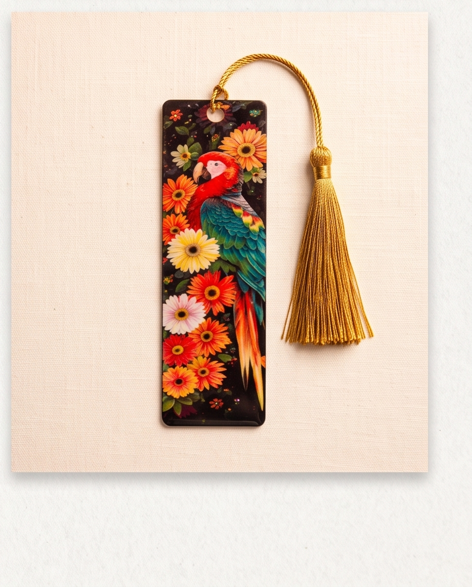 Tropical Parrot Bookmark 🦜🌺