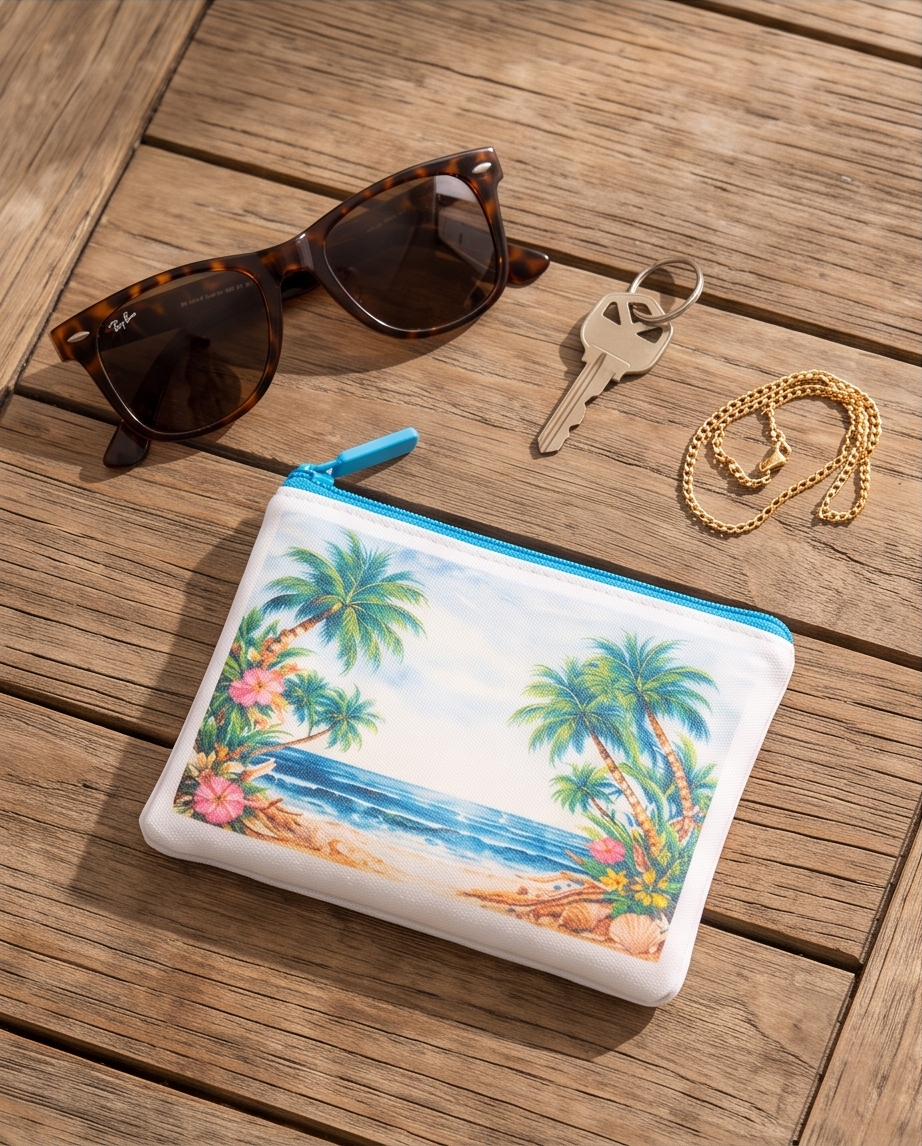 Tropical Escape Zipper Pouch🌴