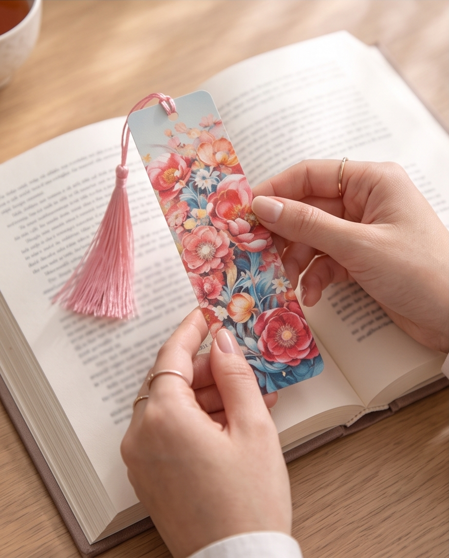 Floral Garden Bookmark 🌸📚