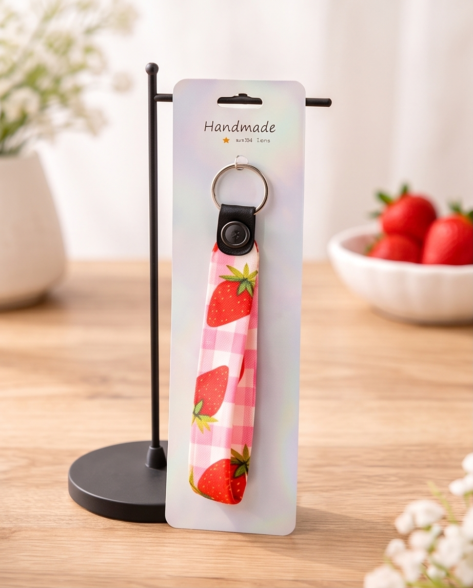 Strawberry Picnic Wristlet 🍓✨
