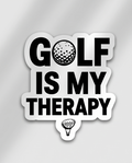 Golf Is My Therapy Sticker – Funny Golf Lover Decal