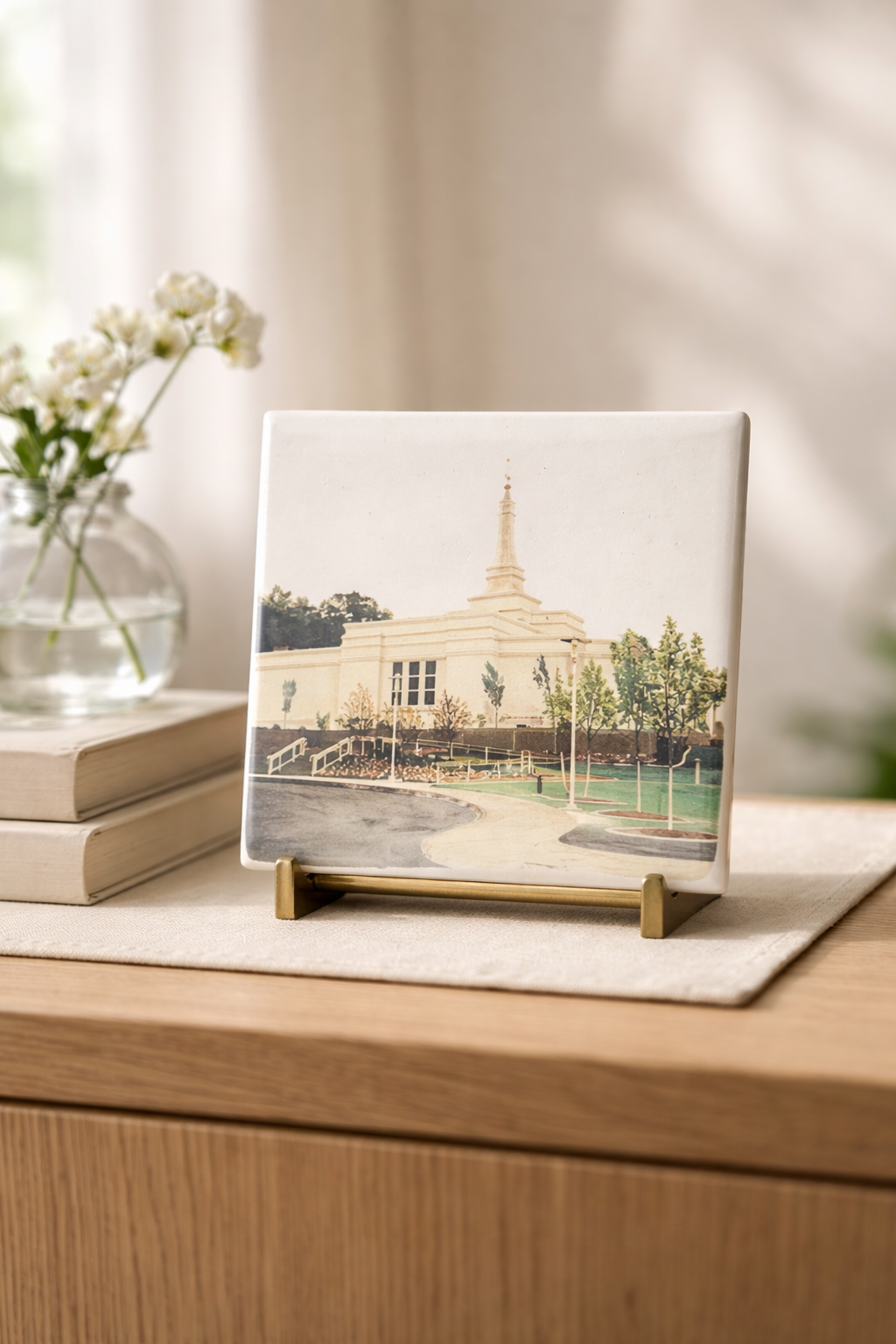 Palmyra Temple Art Tile Decor ✨🌿