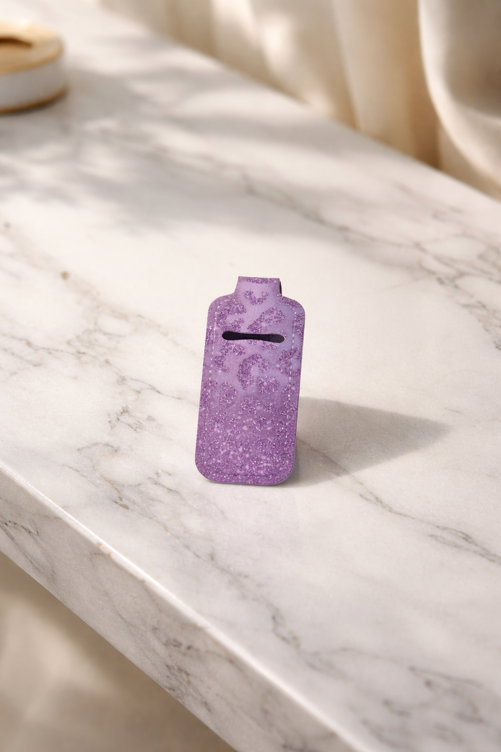Purple Glitter Lipstick Holder 💜✨