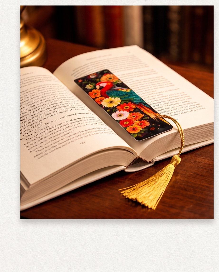 Tropical Parrot Bookmark 🦜🌺