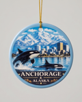 Anchorage Alaska Orca Ornament