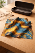 Ocean Gold Swirl Glasses Cloth 💙✨