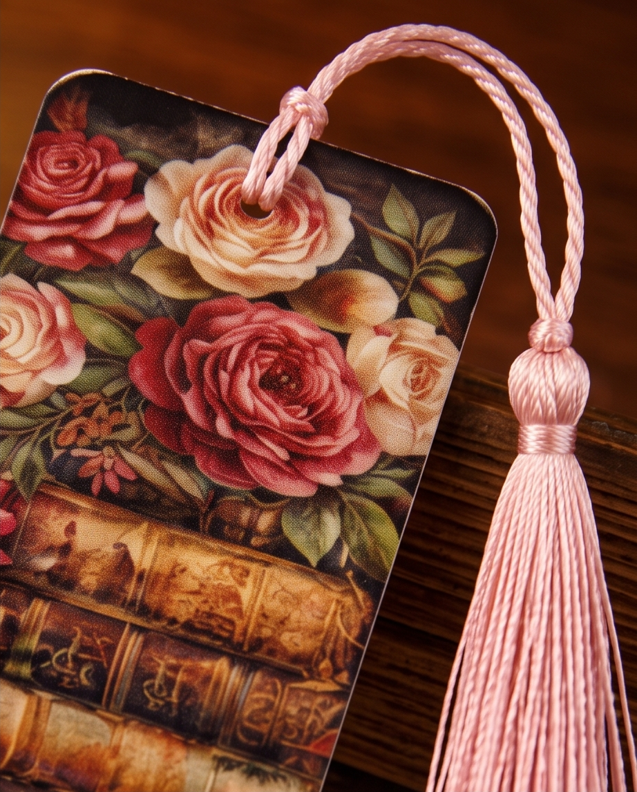 Roses & Old Books Bookmark ✨📚🌸
