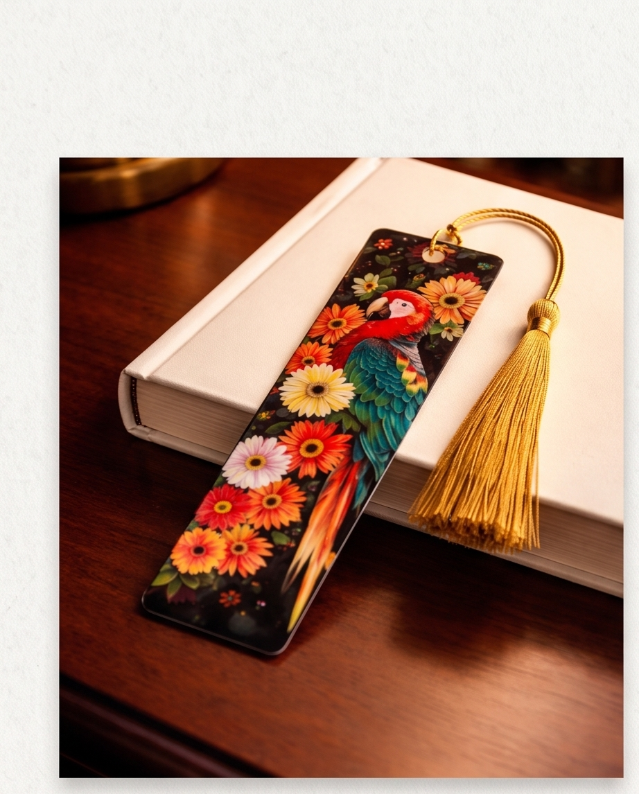 Tropical Parrot Bookmark 🦜🌺