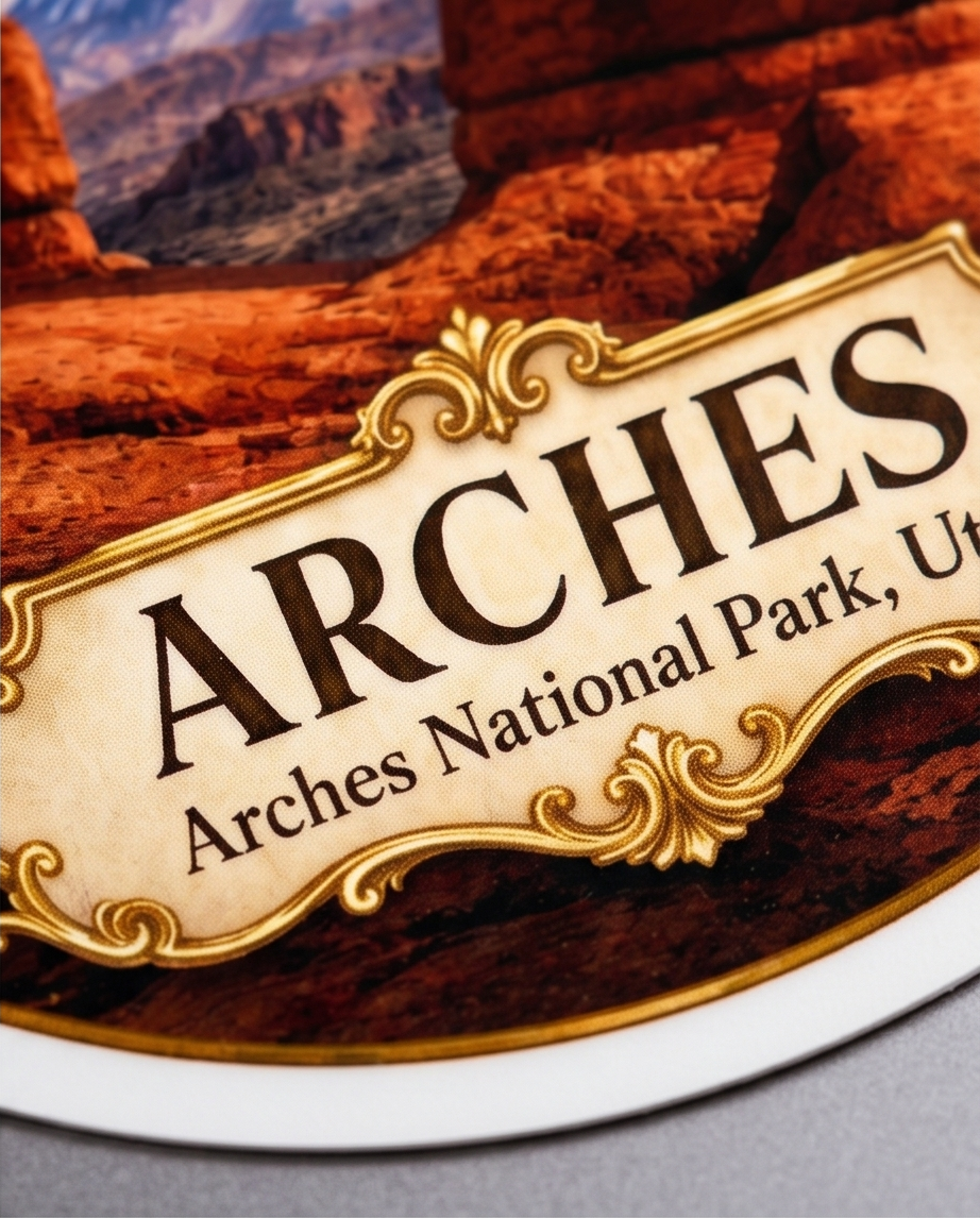 Arches National Park Utah Sticker – Delicate Arch Scenic Souvenir Decal
