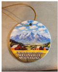 Wellsville Mountains Utah Ornament – Cache Valley Scenic Barn Landscape Design