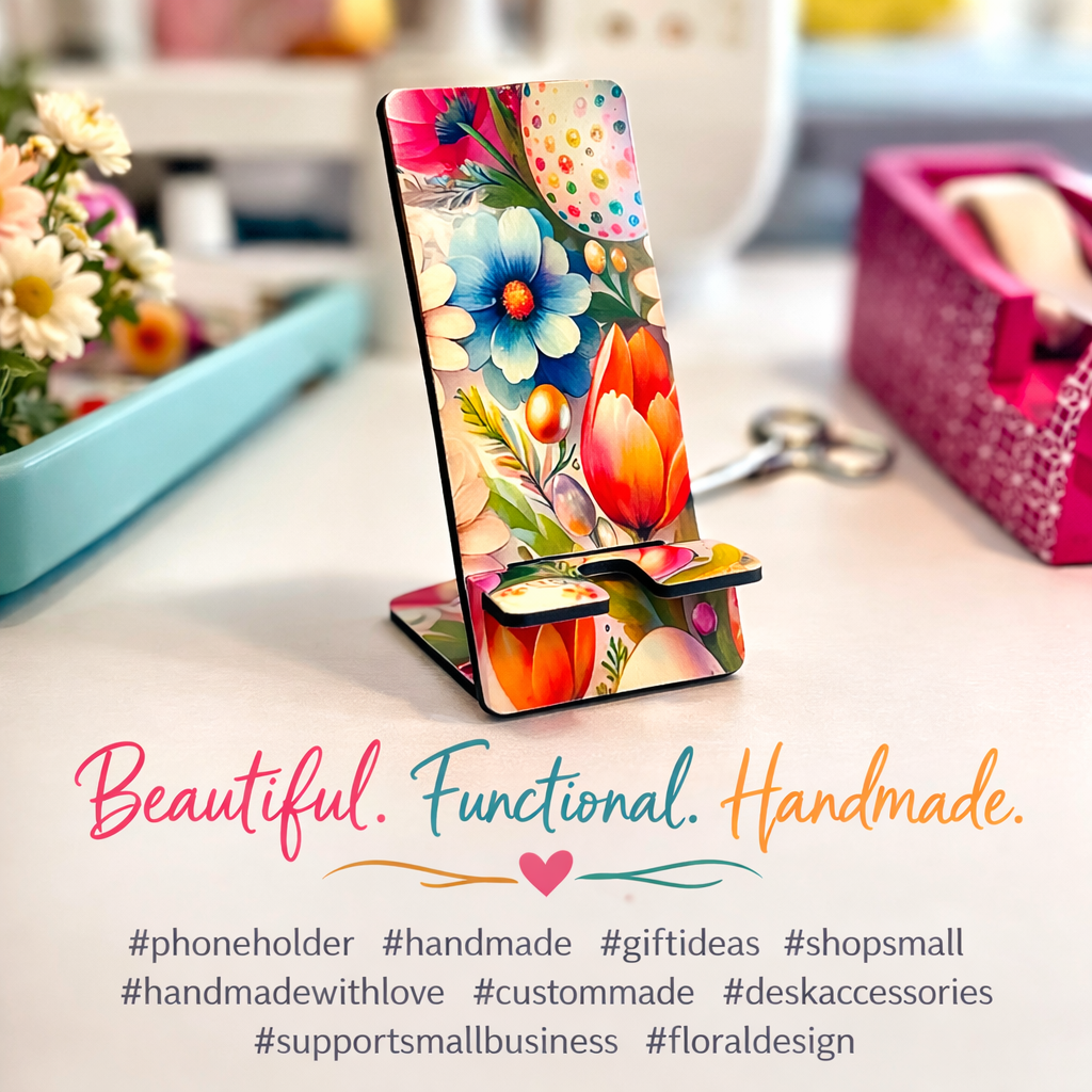 Bold Blooms, Handy Design 🌺📱
