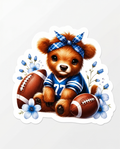 Football Bear Sticker – Cute Game Day Bear Decal for Football Fans