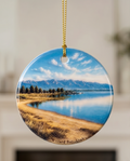 Willard Bay Utah Scenic Ceramic Ornament
