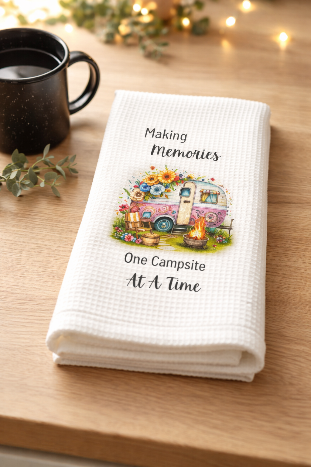 Campsite Memories Kitchen Towel 🏕️✨
