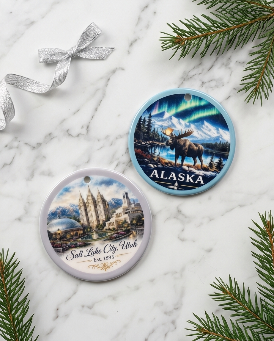 Salt Lake City Utah Landmark Ornament