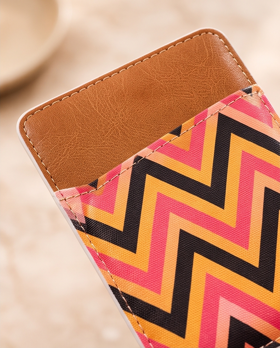 Vibrant Zigzag Phone Cardholder 🌈
