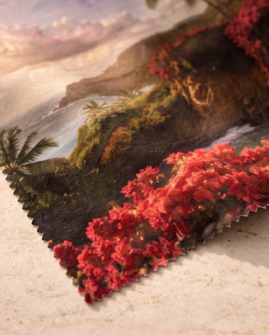 Tropical Coast Escape Glasses Cloth 🌴🌺