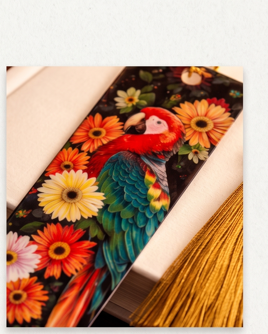Tropical Parrot Bookmark 🦜🌺