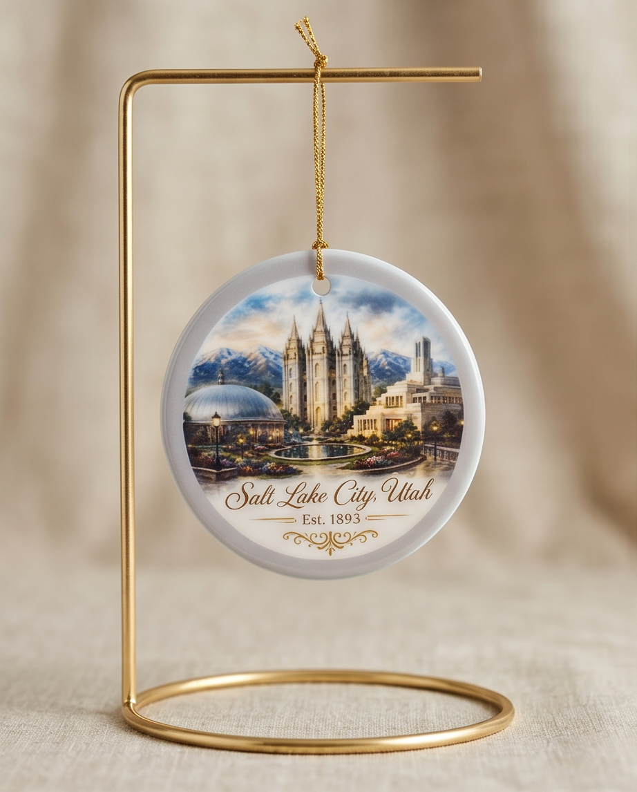 Salt Lake City Utah Landmark Ornament