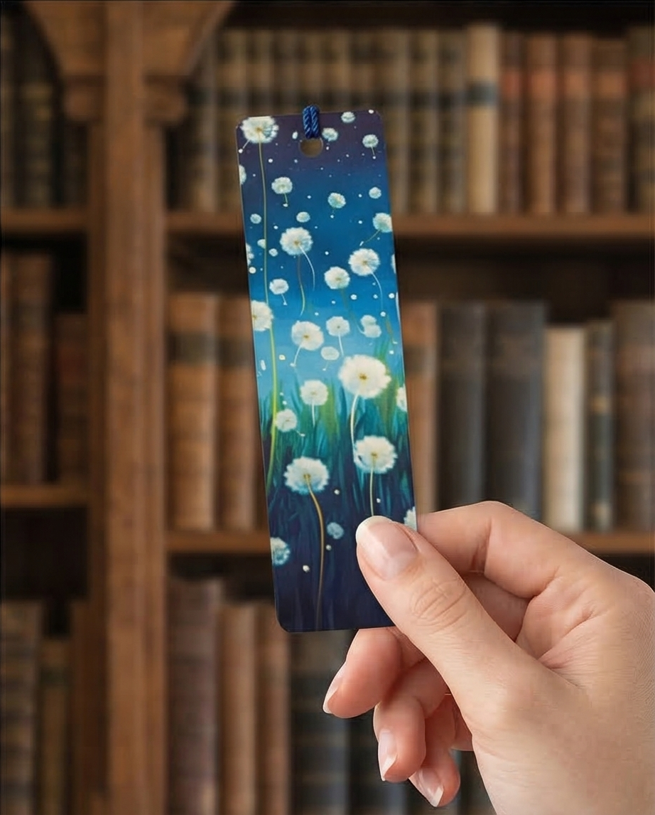 Dandelion Night Sky Bookmark