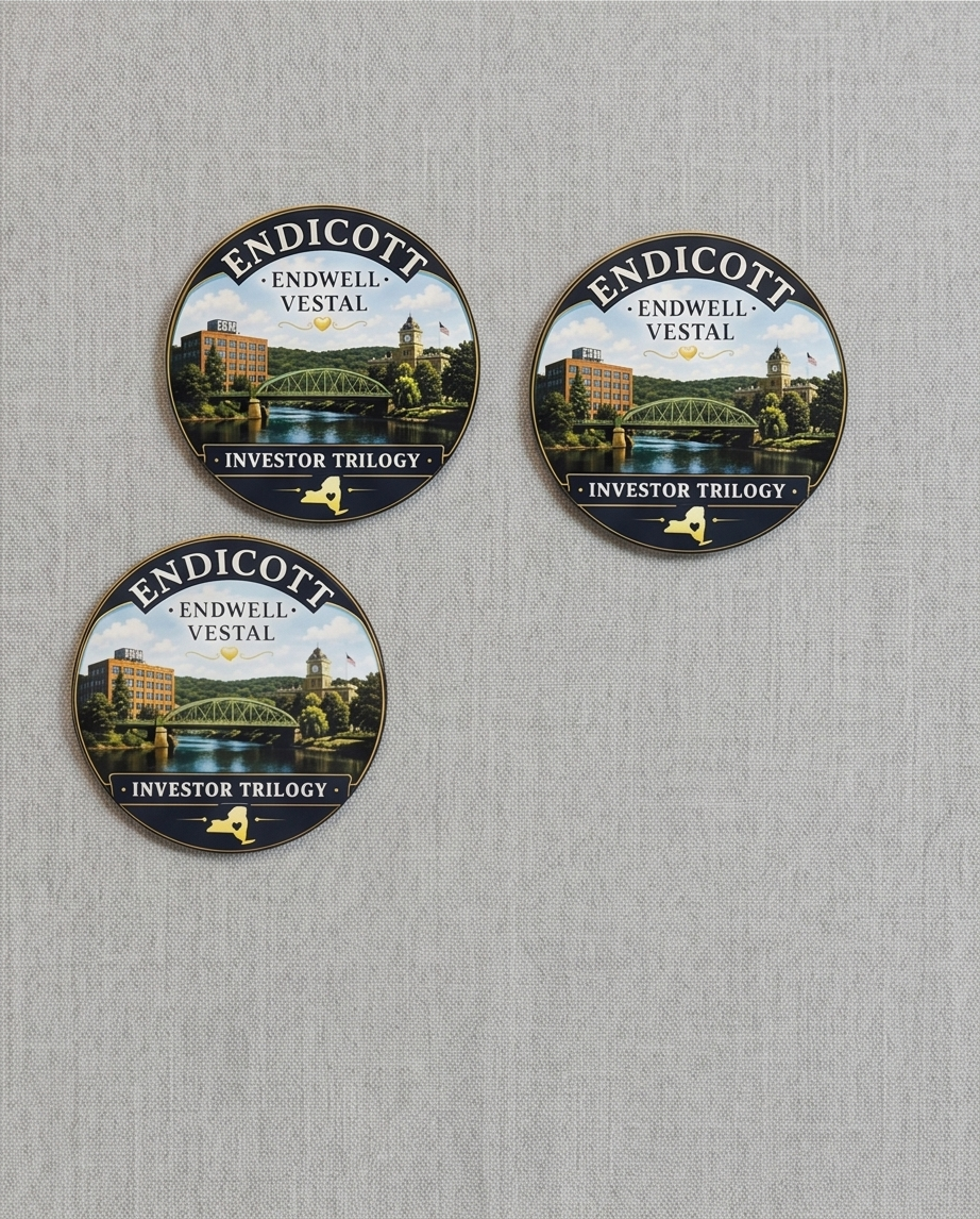Endicott Endwell Vestal Investor Trilogy Souvenir Magnet
