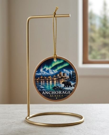 Anchorage Alaska Collectible Ceramic Ornament
