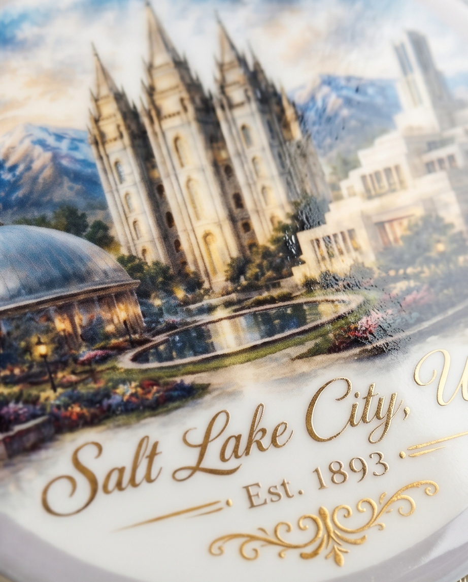 Salt Lake City Utah Landmark Ornament
