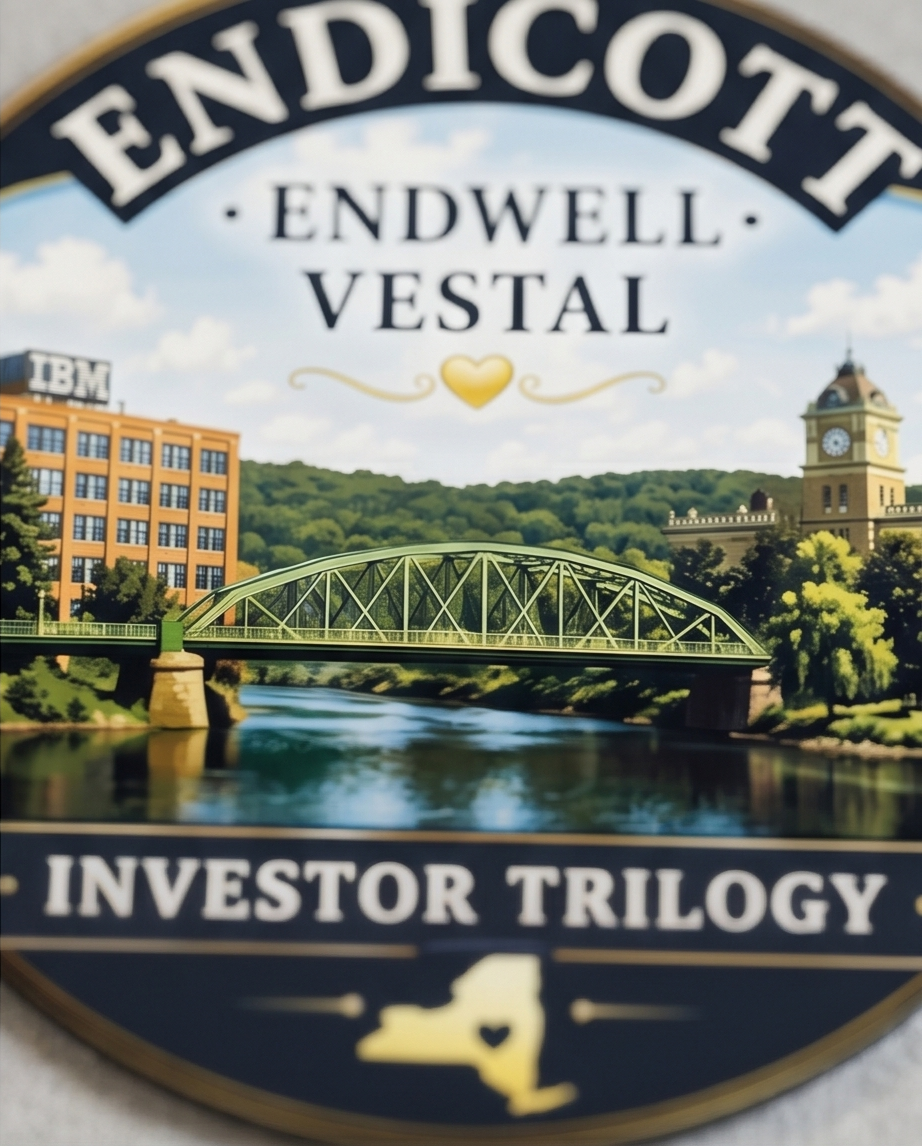Endicott Endwell Vestal Investor Trilogy Souvenir Magnet