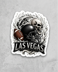 Las Vegas Football Fan Sticker – Skull & Helmet Sports Decal