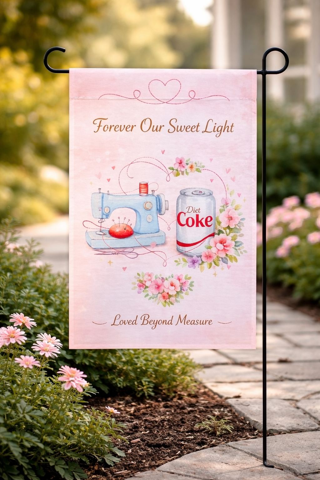 Diet Coke/ Sewing Machine Memorial Flag