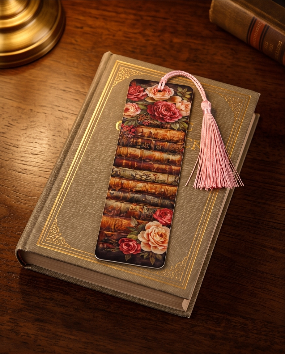 Roses & Old Books Bookmark ✨📚🌸