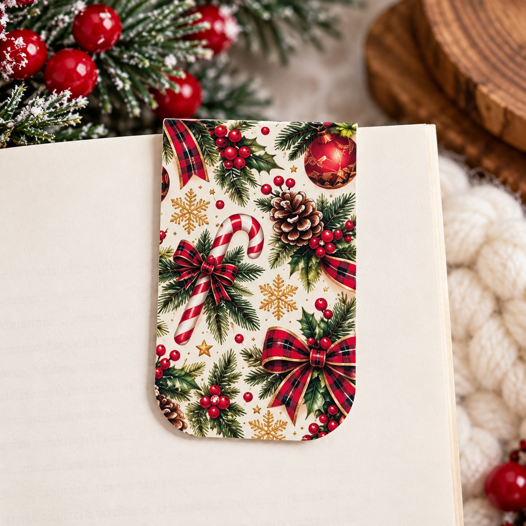 Merry & Bright Magnetic Bookmark