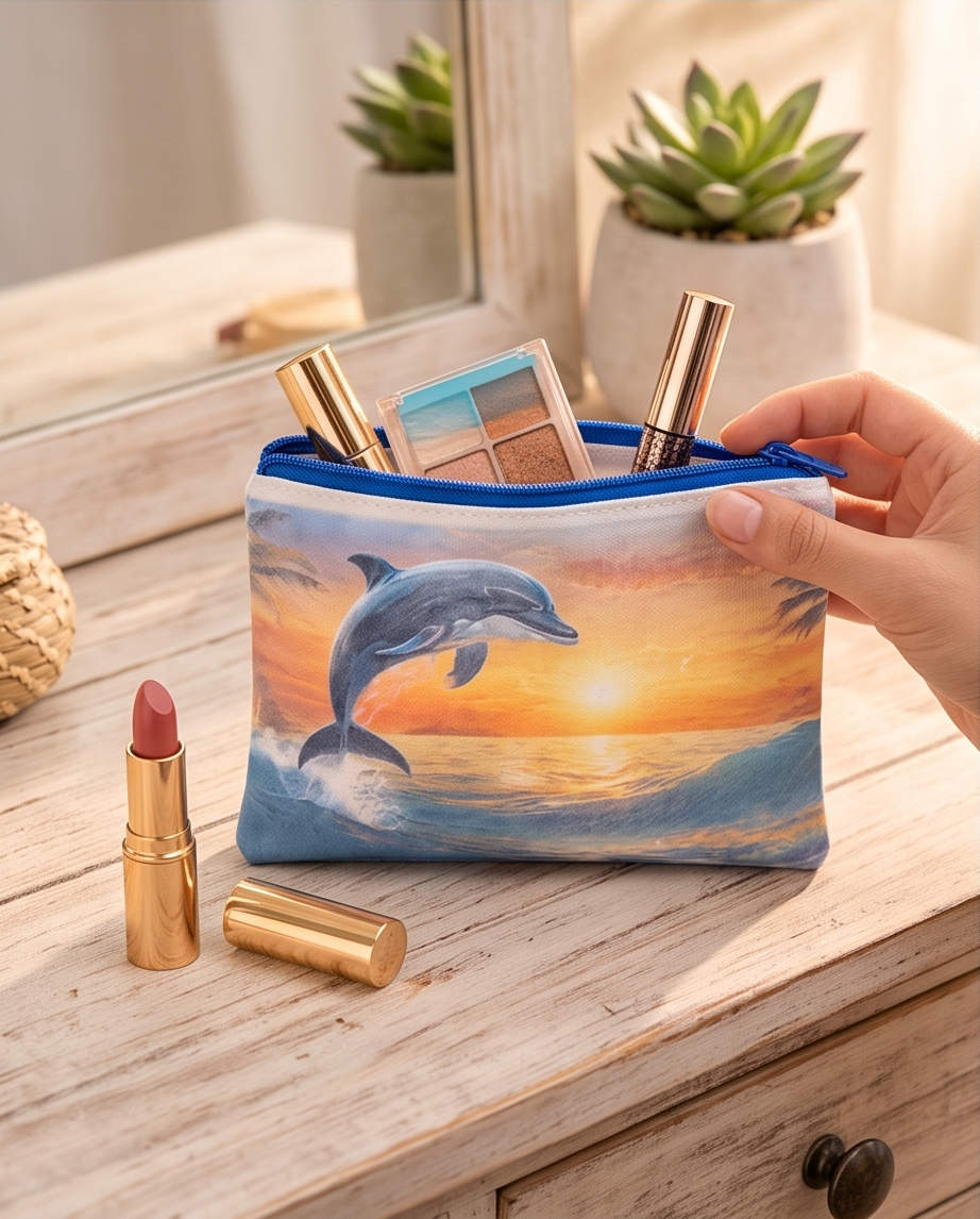 Sunset Splash Dolphin Pouch🐬