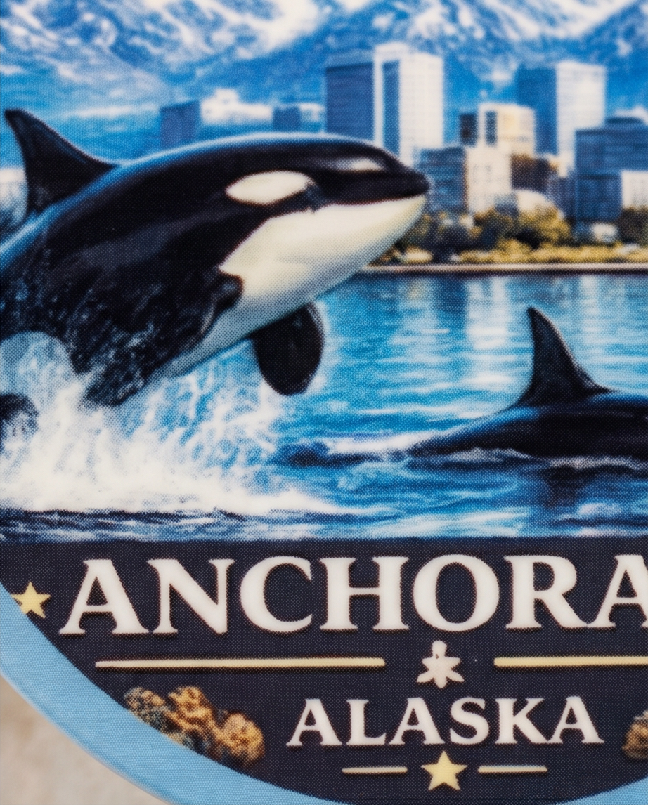 Anchorage Alaska Orca Ornament