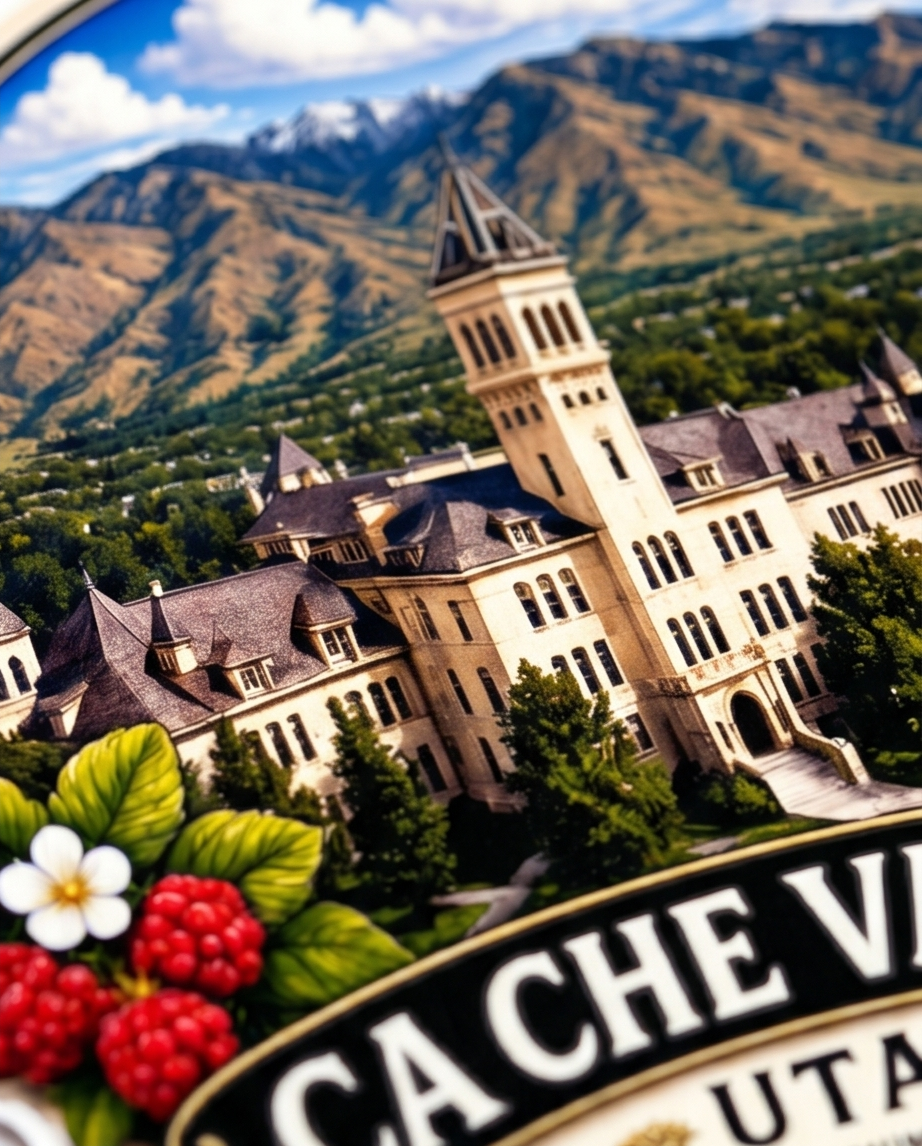 Cache Valley Utah Sticker – Heritage, Community & Agriculture Scenic Decal