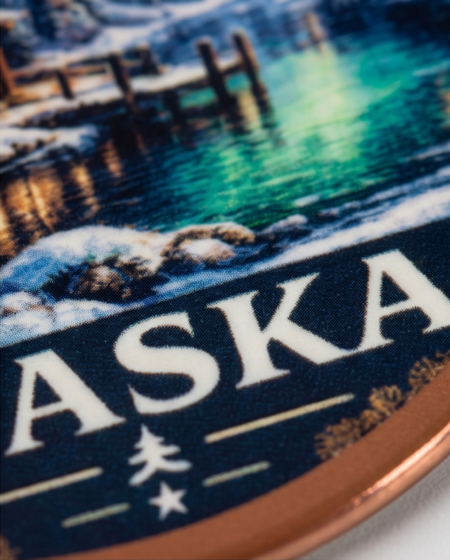 Alaska Cozy Cabin Keepsake Ornament