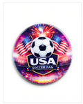 USA Soccer Fan Ornament – Patriotic Fireworks Design