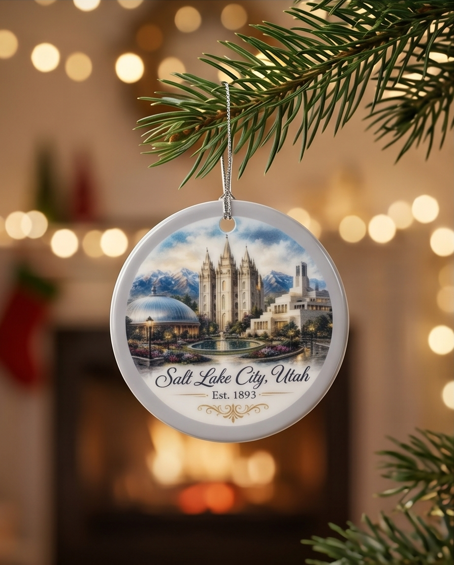 Salt Lake City Utah Landmark Ornament