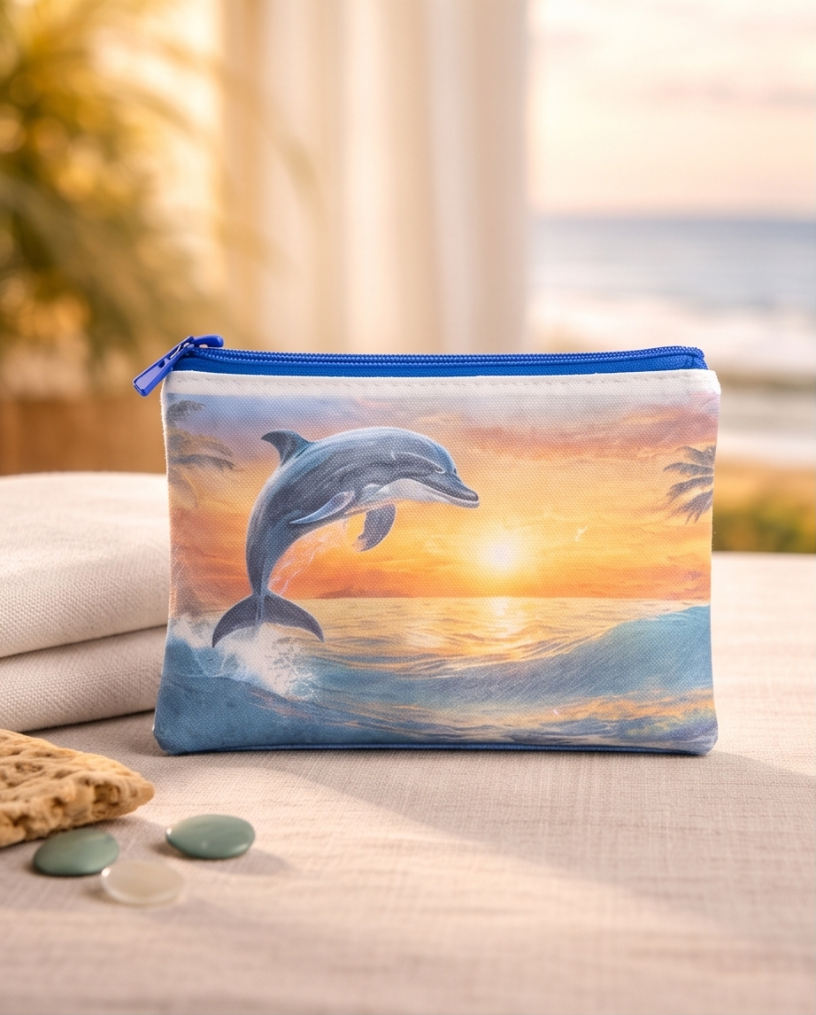 Sunset Splash Dolphin Pouch🐬